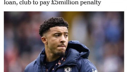 退货！DO：切尔西与桑乔未就个人条款达一致 向曼联付500万违约金