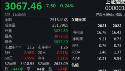 贵金属全线拉升，三大股指震荡下行