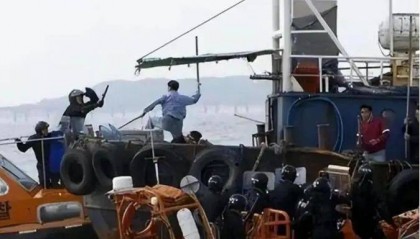 被韩国强占25年苏岩礁有望收复？中韩海警激烈对峙2小时，中方持刀拦截，中方回应！