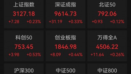 A股高开！贵金属板块走强